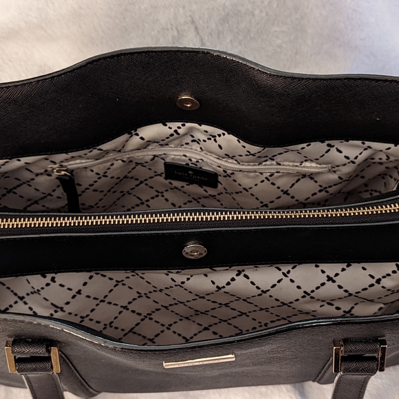 Kate Spade New York Black Saffiano Leather Shoulder Purse - Picture 4 of 7